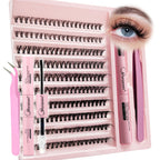 DIY lash extension kit with 200 lash clusters and bonding glue (photo 1 of 9)