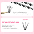 DIY lash extension kit with 200 lash clusters and bonding glue (photo 2 of 9)
