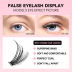 DIY lash extension kit with 200 lash clusters and bonding glue (photo 3 of 9)