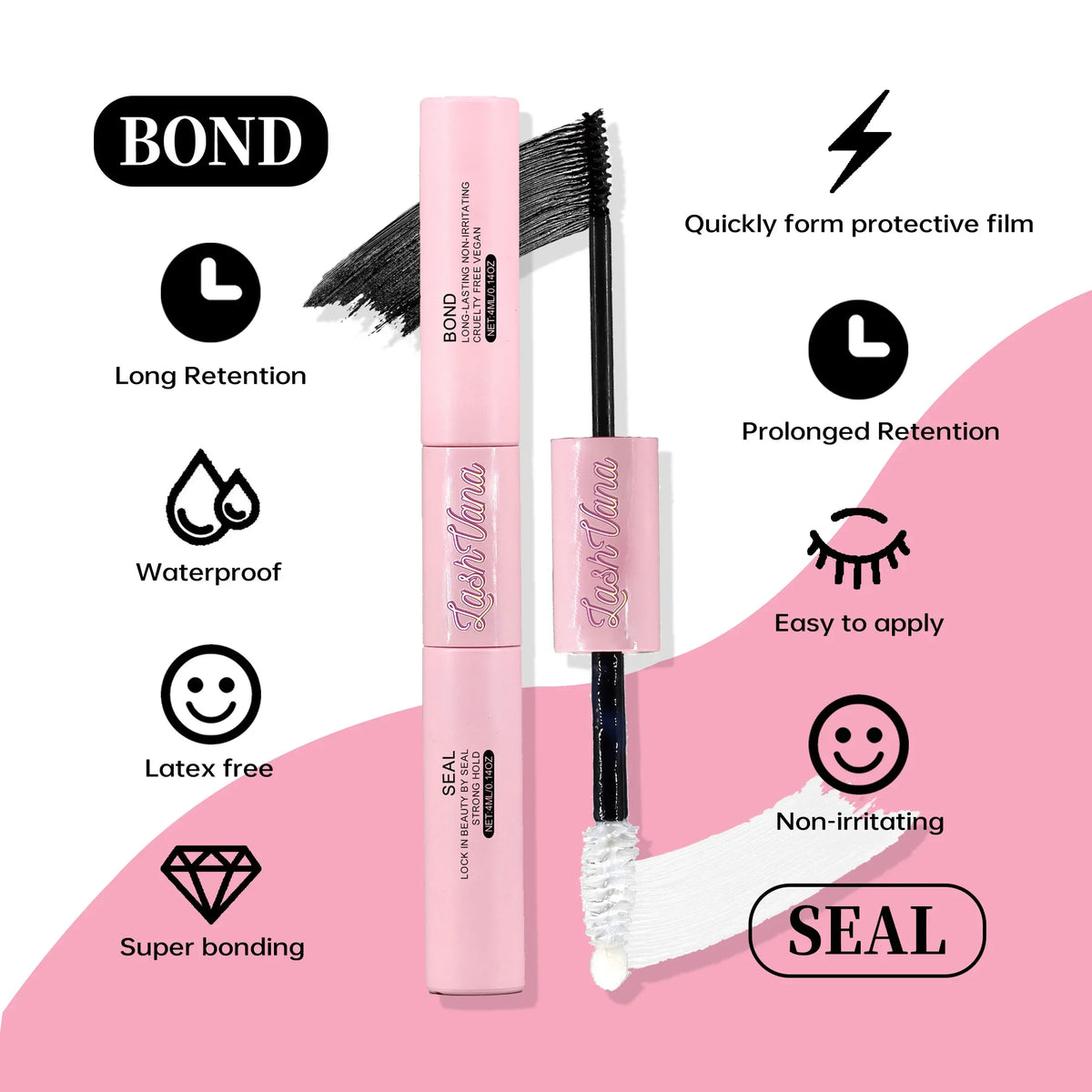DIY lash extension kit with 200 lash clusters and bonding glue (photo 6 of 9)