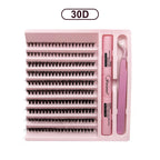DIY lash extension kit with 200 lash clusters and bonding glue (photo 7 of 9)
