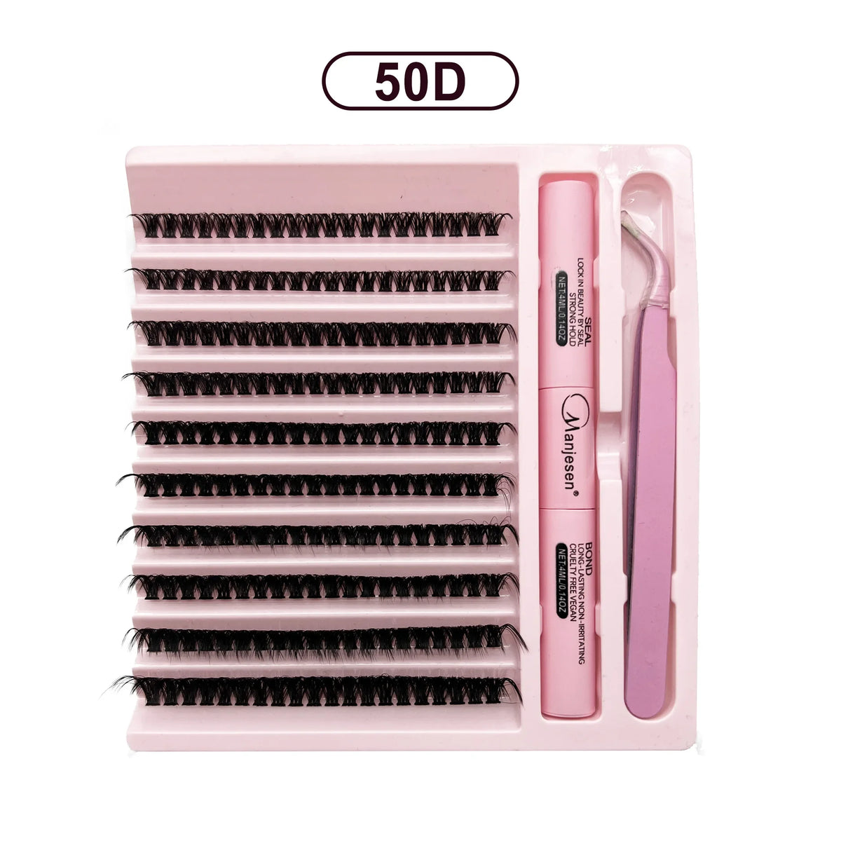 DIY lash extension kit with 200 lash clusters and bonding glue (photo 9 of 9)