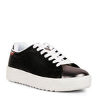 Rag Company Dory fashion sneakers in black with metallic toe and white sole for casual style