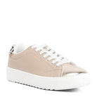Rag Company Dory fashion sneakers in beige with metallic accents and white laces for comfortable style