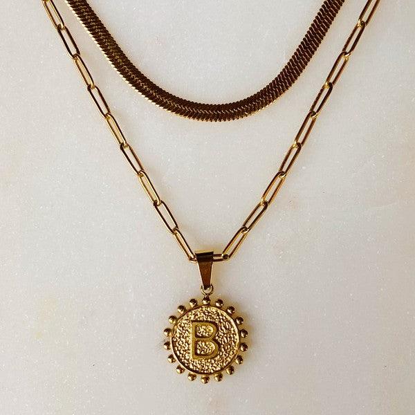 Women's Jewelry - Necklaces Double Chain Initial Necklace