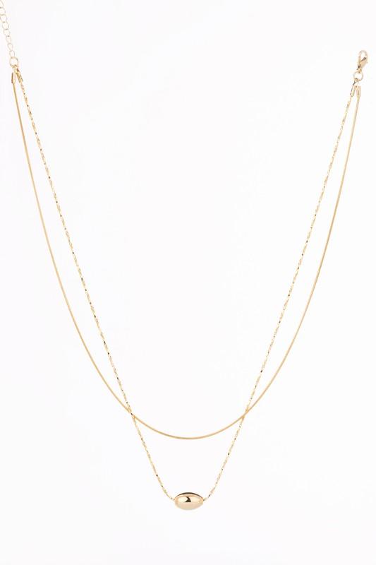 Women's Jewelry - Necklaces Double Layered Oval Pendant Necklace