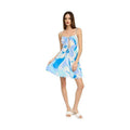 Double Tie Mini Printed Dress - VacationGrabs