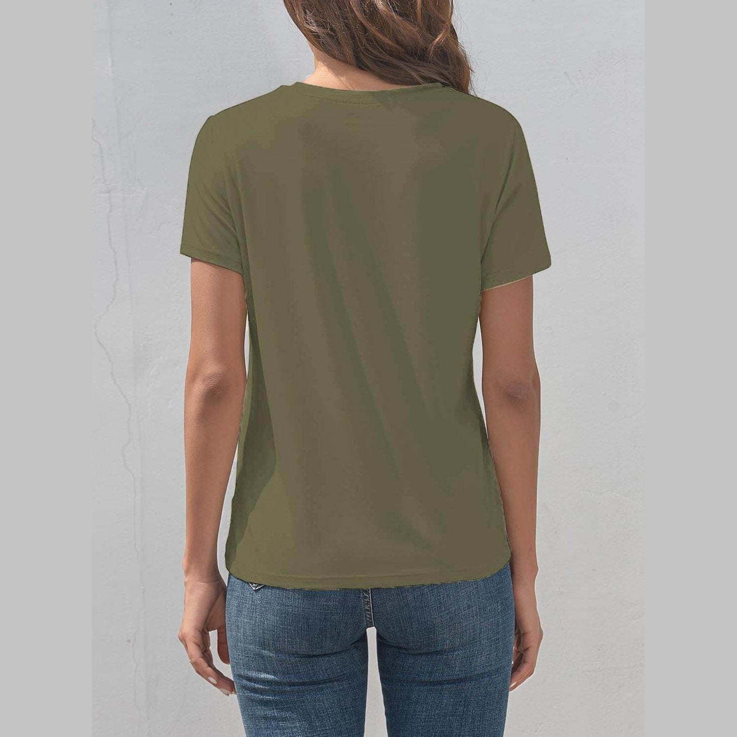 Dragonfly Graphic Round Neck Short Sleeve T-Shirt - VacationGrabs