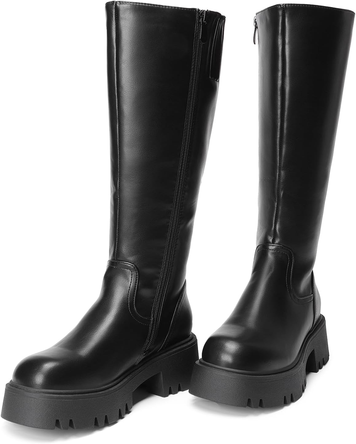 DREAM PAIRS Knee High Platform Chunky Boots for Women – opposite side view