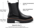 DREAM PAIRS Women's Chelsea Ankle Boots Booties – back view