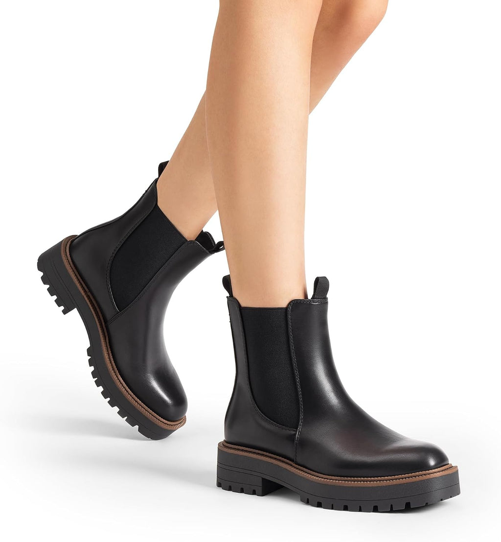 DREAM PAIRS Women's Chelsea Ankle Boots Booties – opposite side view