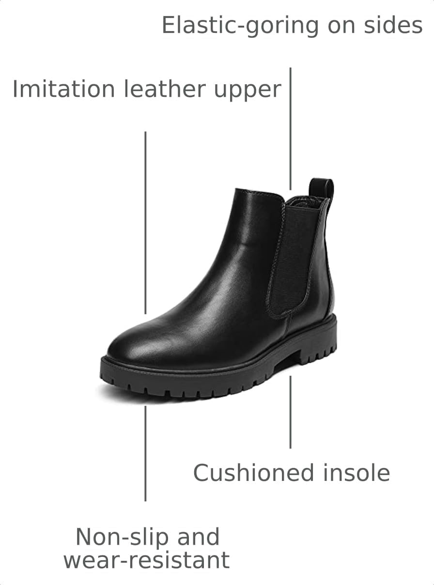 DREAM PAIRS Women's Chelsea Ankle Boots Shoes – side profile
