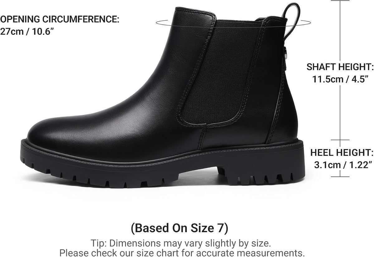 DREAM PAIRS Women's Chelsea Ankle Boots Shoes – sole and heel detail