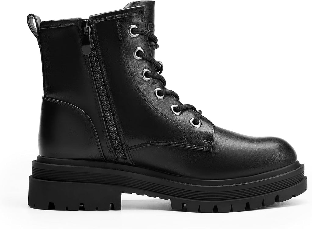 DREAM PAIRS Women's Combat Boots Lace-up Ankle Boots – sole and heel detail