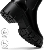 DREAM PAIRS Women's Elastic Chelsea Ankle Boots – sole and heel detail
