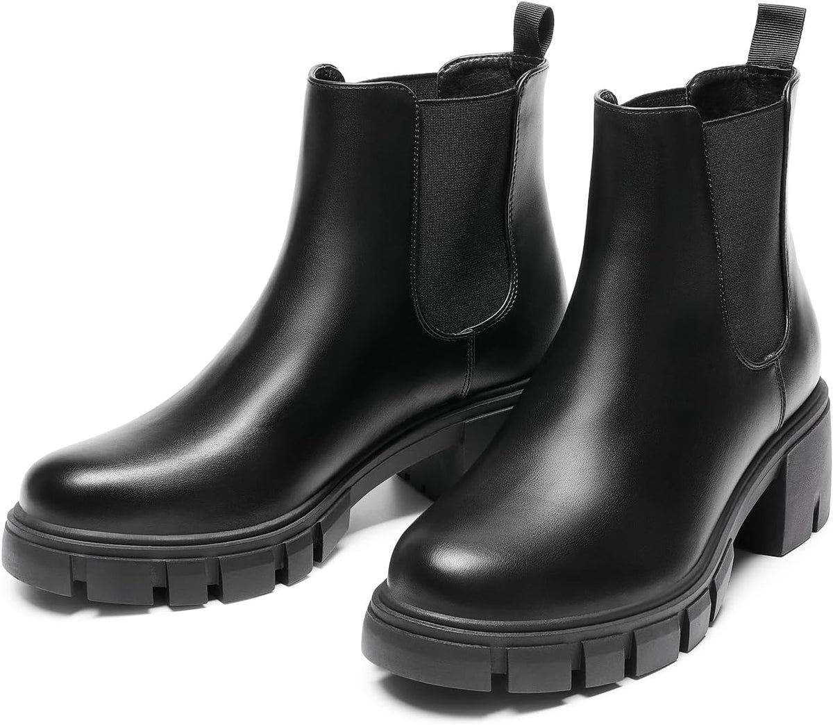 DREAM PAIRS Women's Elastic Chelsea Ankle Boots – pair view