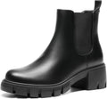 DREAM PAIRS Women's Elastic Chelsea Ankle Boots – toe close-up