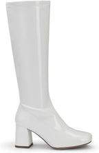 DREAM PAIRS Women's Gogo Boots Chunky Knee High Boots – toe close-up