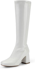 DREAM PAIRS Women's Gogo Boots Chunky Knee High Boots – alternate angle view