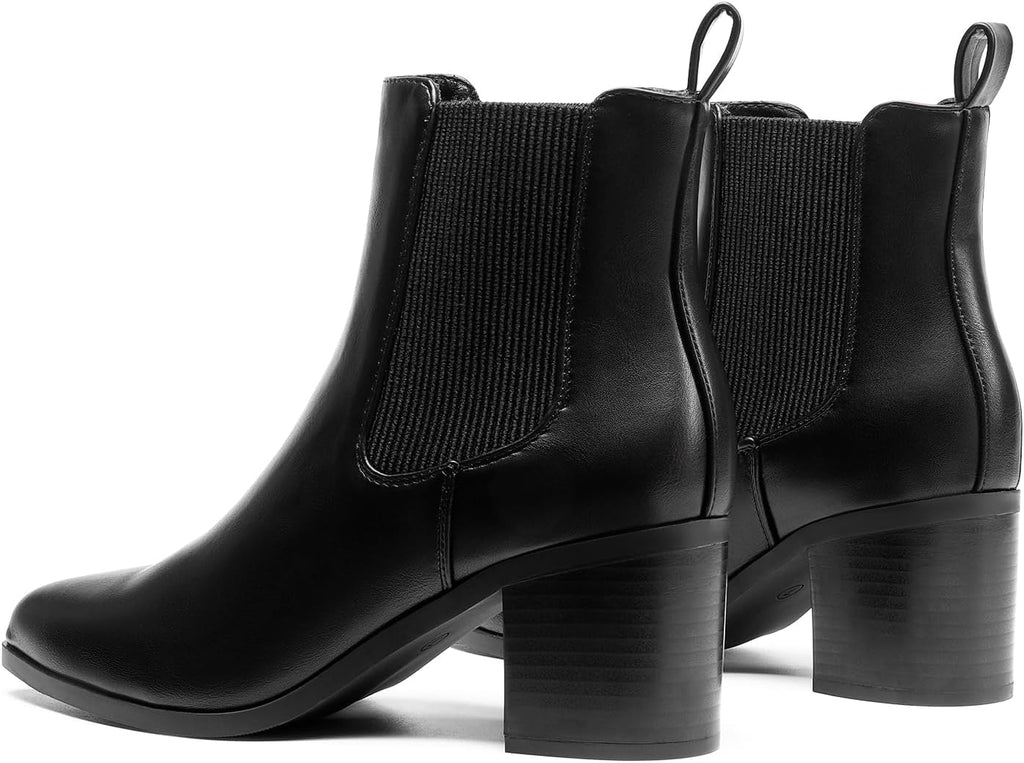 DREAM PAIRS Women's Heeled Ankle Chelsea Boots – opposite side view