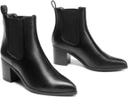 DREAM PAIRS Women's Heeled Ankle Chelsea Boots – pair view