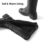 DREAM PAIRS Women's Knee High Riding Combat Boots – back view