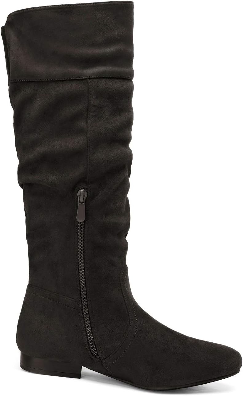 DREAM PAIRS Women's Knee High Winter Slouchy Boots – sole and heel detail
