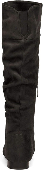 DREAM PAIRS Women's Knee High Winter Slouchy Boots – close-up upper detail