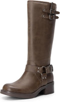 DREAM PAIRS Women's Moto Knee High Boots – alternate angle view
