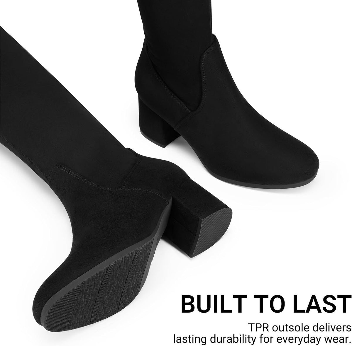 DREAM PAIRS Women's Over The Knee Thigh High Boots – opposite side view