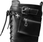 DREAM PAIRS Womens Knee High Combat Boots Platform Heels – opposite side view