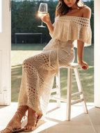 Women's crochet dress for the summer, boho style, perfect for beach outings