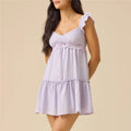 Women's lavender summer dress for the summer, lightweight and stylish