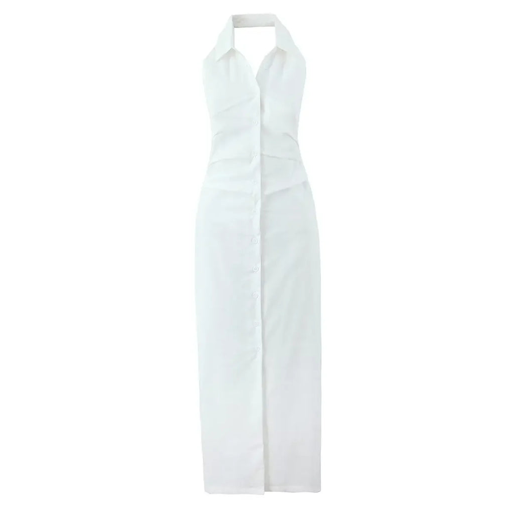 White summer dress for the summer, perfect for beach outings