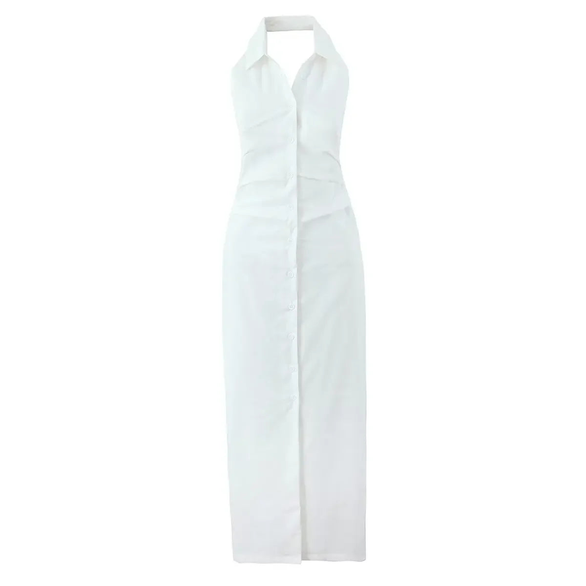 White summer dress for the summer, perfect for beach outings