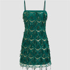 Sequin Fringe Mini Vacation Dress for Women – VacationGrabs