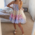 Women's floral mini dress, lightweight cotton, perfect for summer outings
