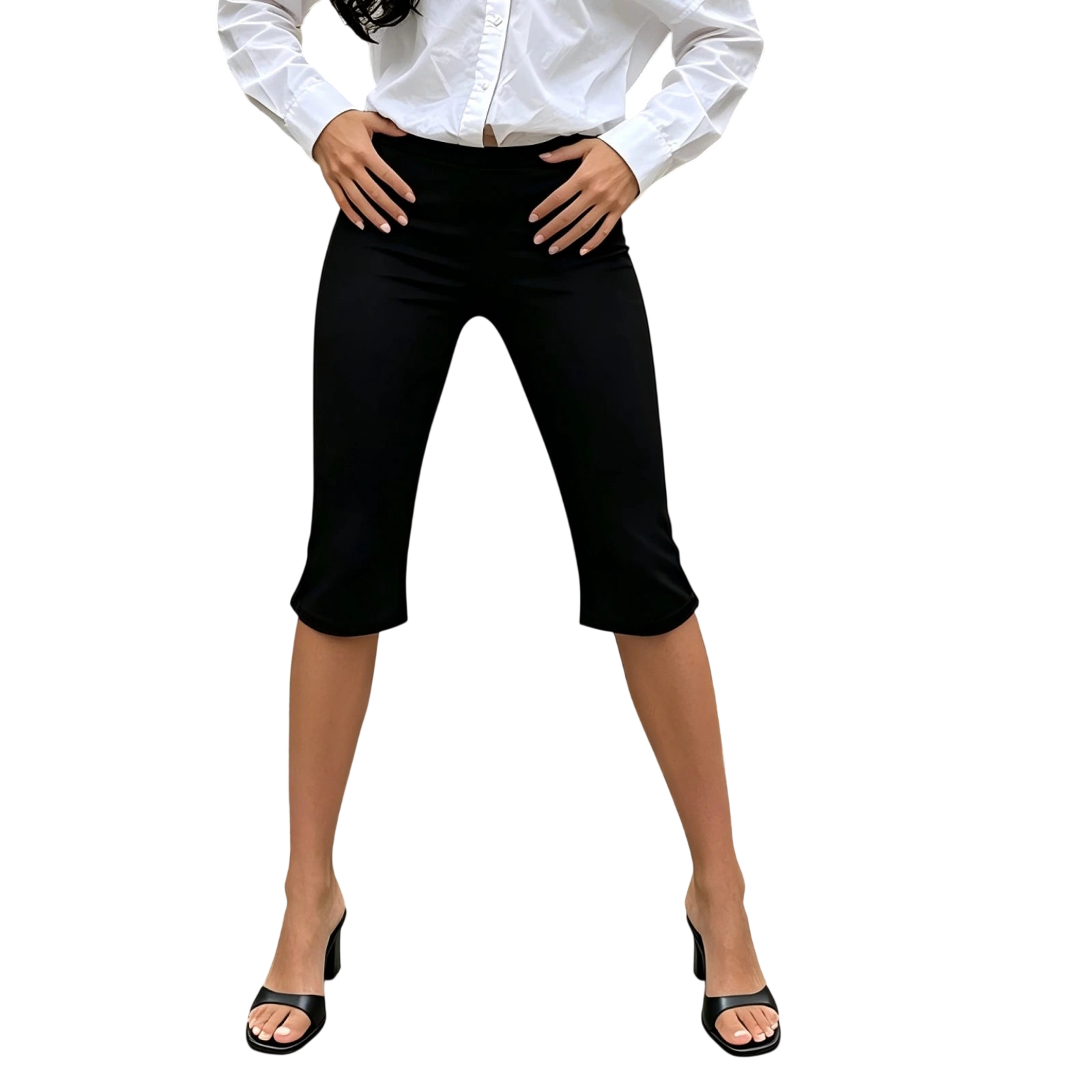 Women's Casual Dress Polka Dot Capri Pants