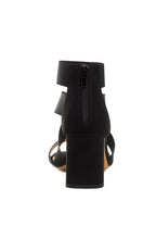 Black women's heels, stylish dressy strappy sandals for travel