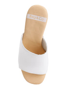Drew Recycled Leather Block Heel Clogs