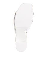 Drew Recycled Leather Block Heel Clogs