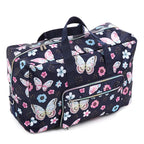VacationGrabs floral duffle bag in navy, ideal for travel and weekend getaways