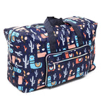Colorful llama print duffle bag, durable fabric for travel