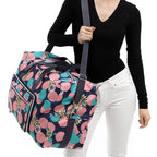 Colorful pineapple print duffle bag for travel and gym