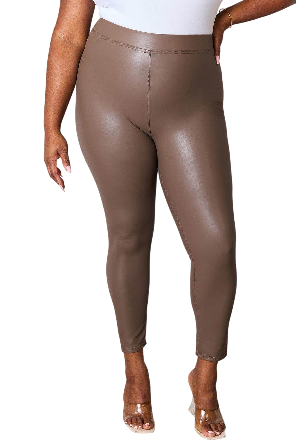 e.Luna Full Size High Waist Skinny Pants