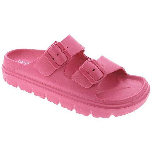 Women's Shoes - Sandals Double Strap Waterproof Slides