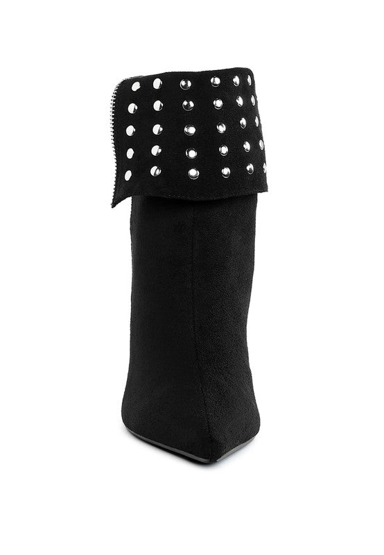 Women's Shoes - BootsPiccini Stud Embellished Foldover Boots - VacationGrabs