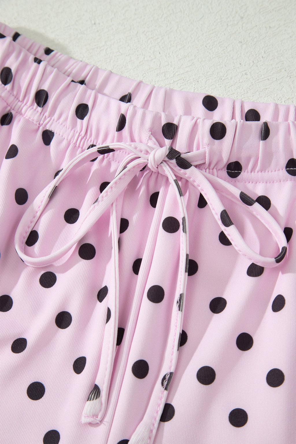 Polka Dot Halter Tank & Elastic Shorts Set