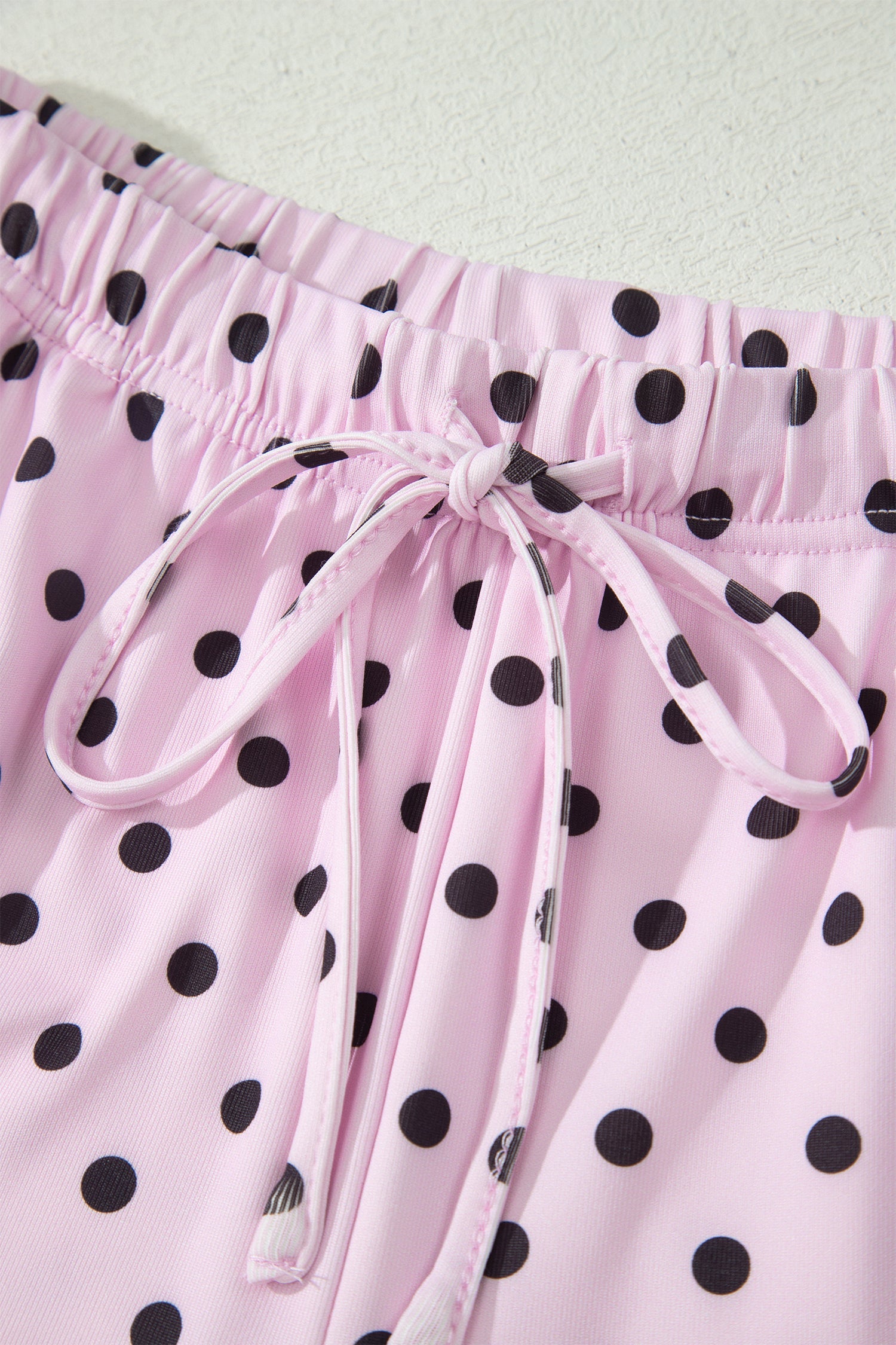 Polka Dot Halter Tank & Elastic Shorts Set