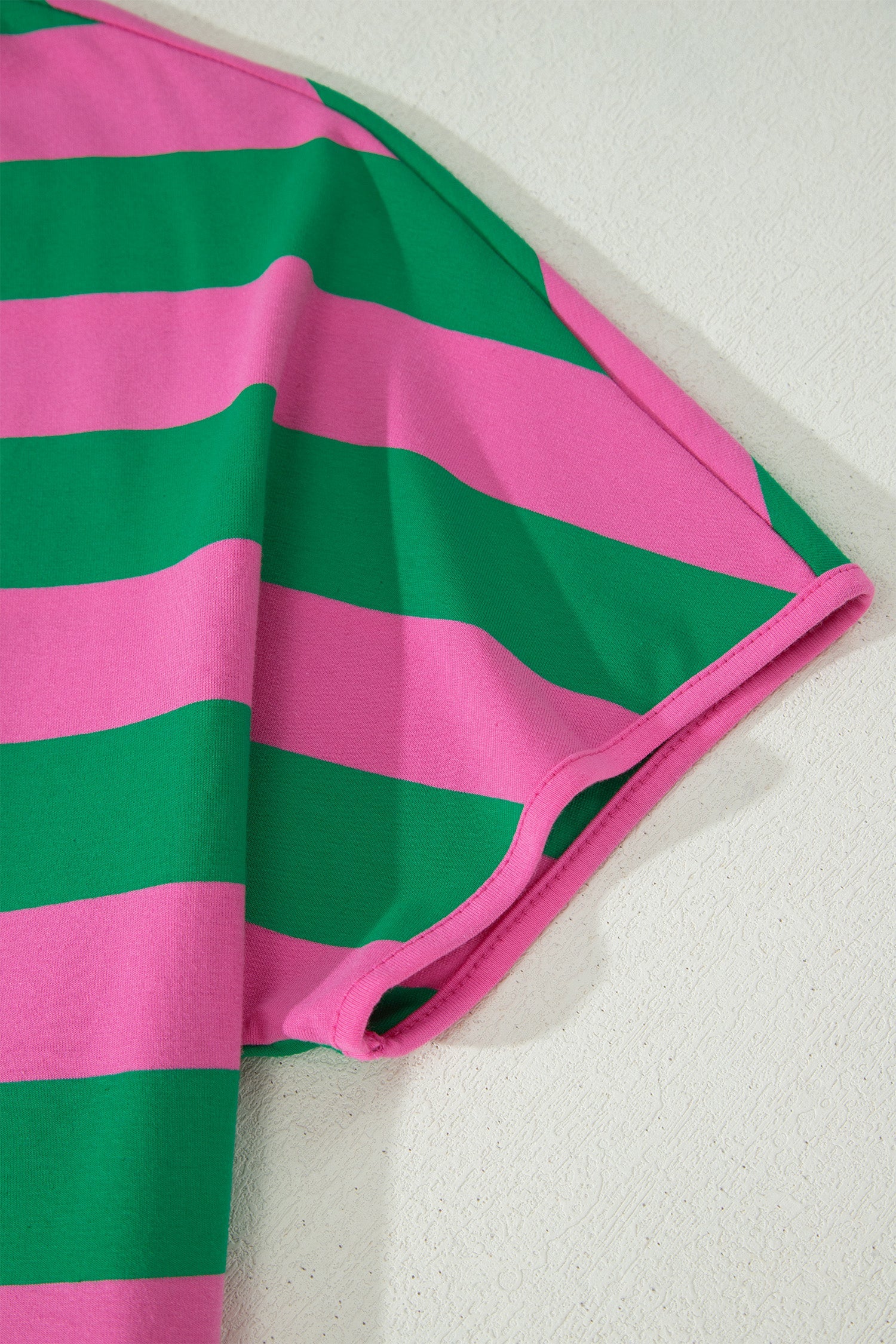 Stripe Dolman Tee & Drawstring Skort Athletic Set